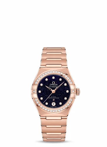 Omega Constellation Manhattan 29 Co-Axial Master Chronometer Sedna Gold / Aventurine / Diamond 131.55.29.20.53.003 (13155292053003)